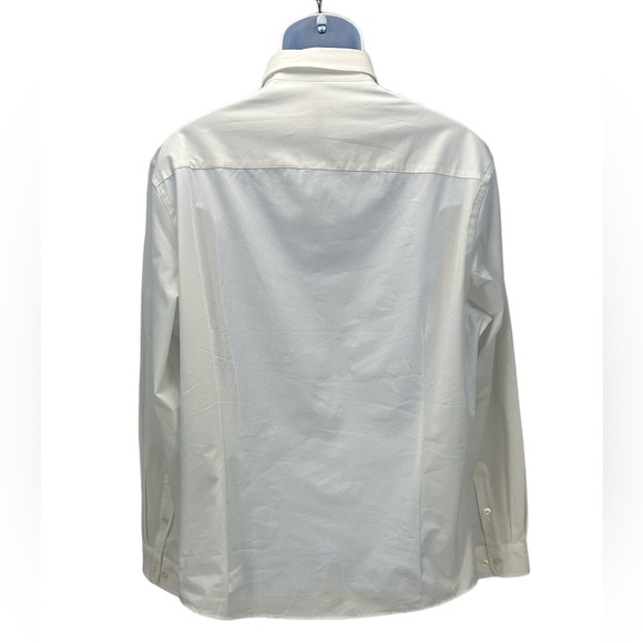 Club Room Long Sleeve Slim Fit Button Down Shirt - White - size XL | 17-17 1/2 - Picture 2 of 8